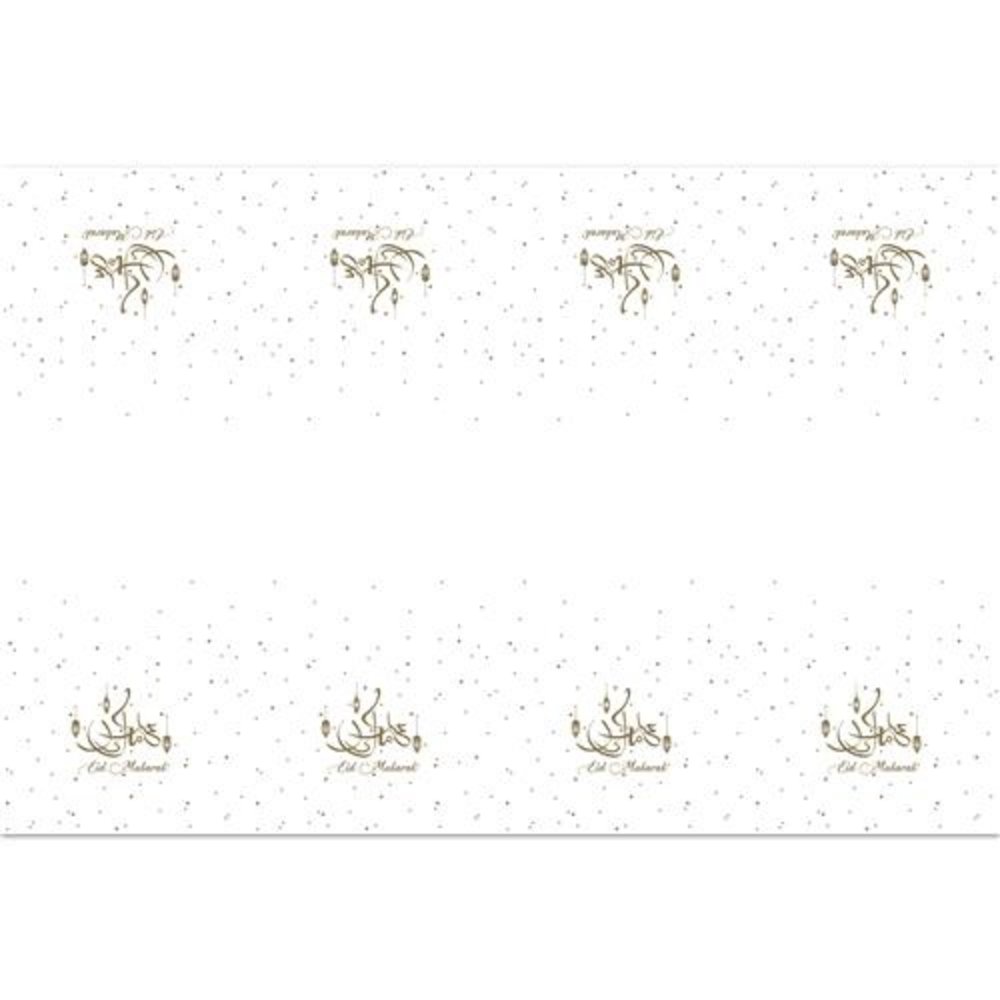 Tuf-Tuf Eid Mubarak Tischset Gold-Weiß | 6 Personen