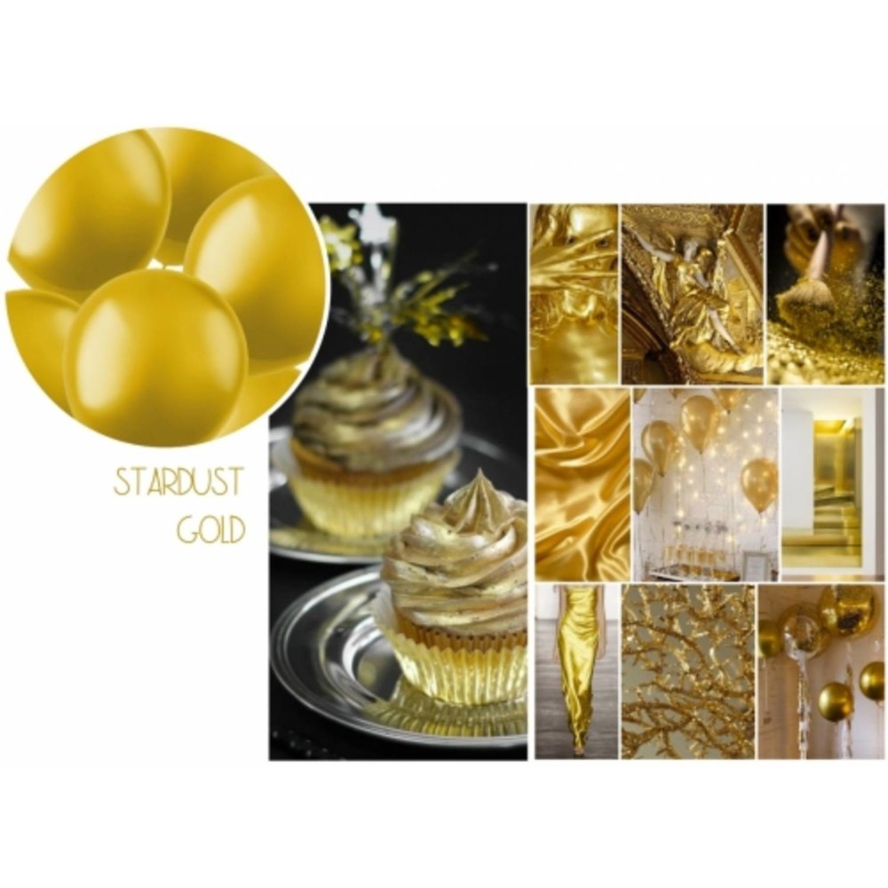 Folat Ballons dorés métallisés 33 cm | 100 pièces