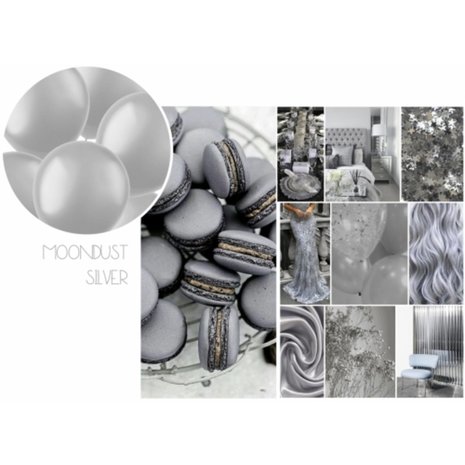 Folat Silver Metallic Balloons 33 cm | 10 or 100 pieces