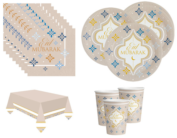 Tuf-Tuf Tischset für Eid Mubarak | 8 Personen