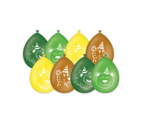 Paper Dreams Jungle Party Ballonnen 30cm | 8 stuks Paper Dreams Jungle Party Ballonnen 30cm | 8 stuks