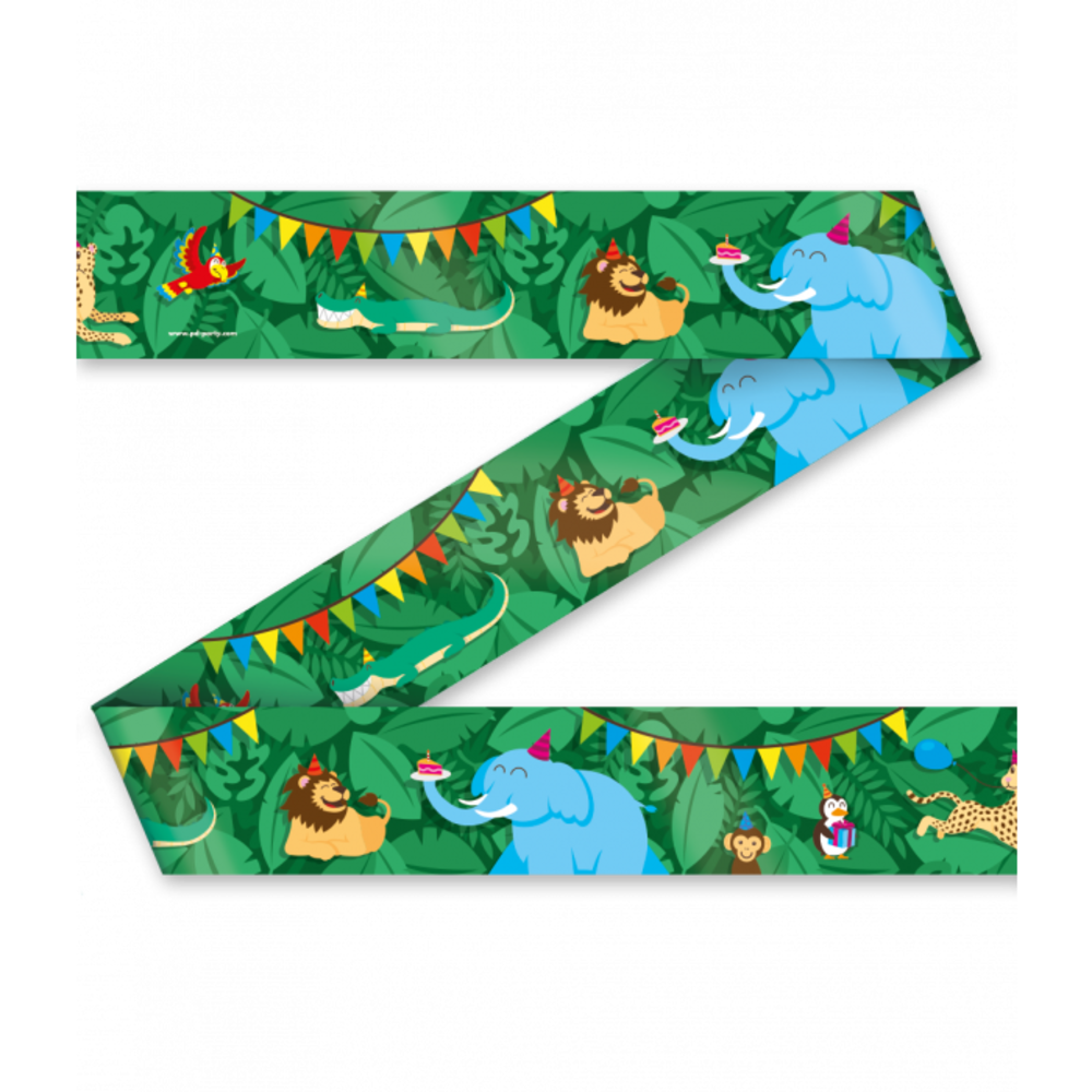 Paper Dreams Jungle Party Afzet Lint 12 mtr | per stuk Paper Dreams Jungle Party Afzet Lint 12 mtr | per stuk