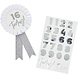 Hootyballoo Ages Rosette White/Silver 10cm | per piece