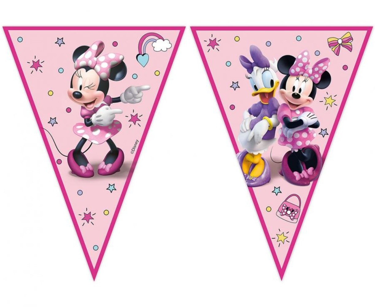 Procos Party Guirlande de fanions Minnie Mouse Junior 2,30 m | à l'unité