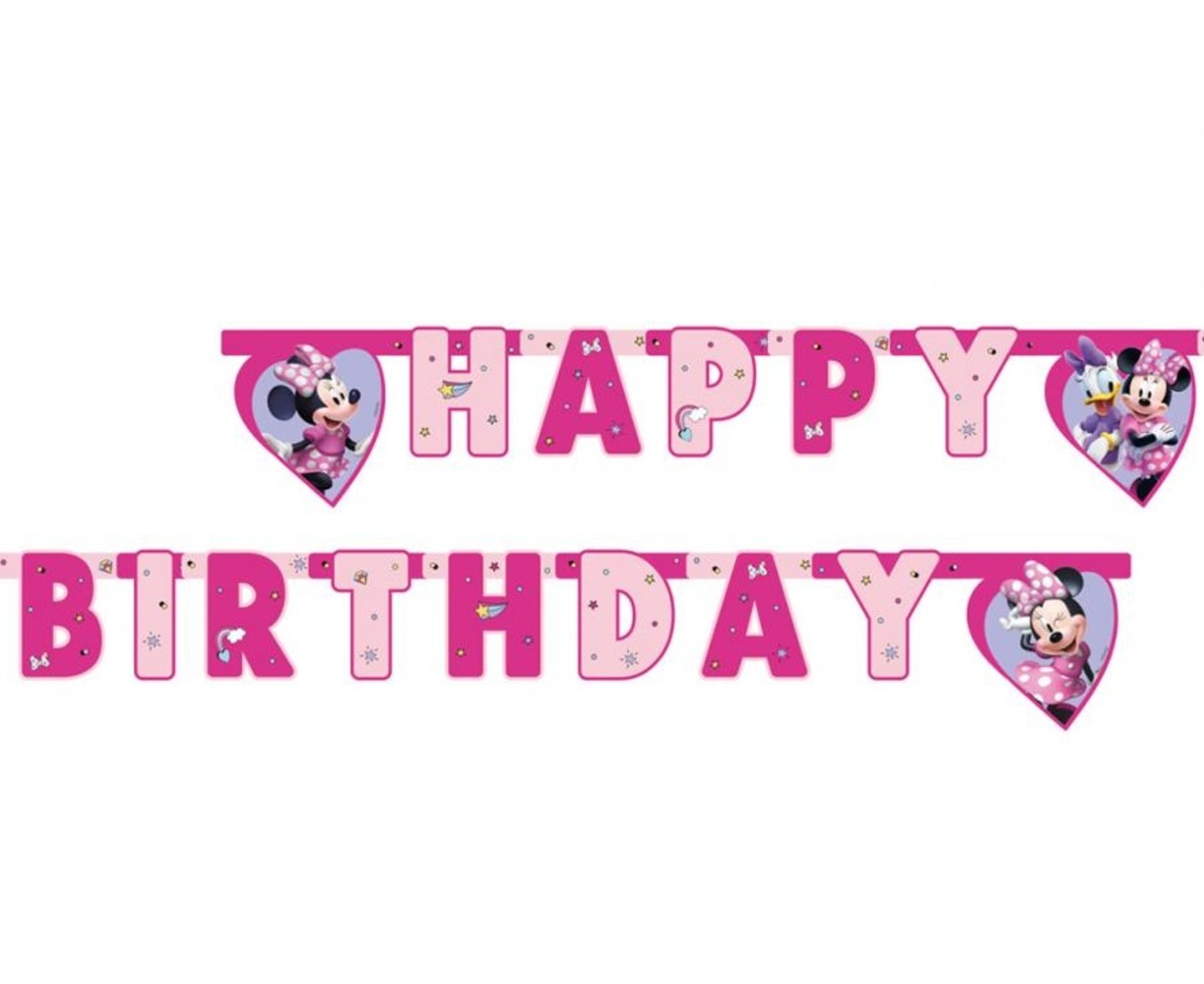 Procos Party Minnie Mouse Junior Letter Garland 2m x 16.5cm | per piece
