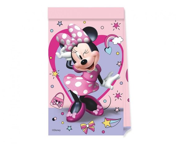 Procos Party Minnie Mouse Junior Treat Bags | 4 pieces