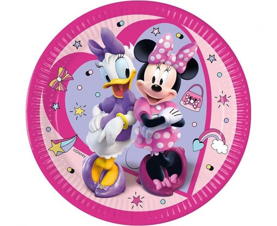 Procos Party Minnie Mouse Junior Teller 23 cm | 8 Stück