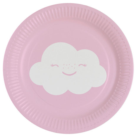 Riethmüller Assiettes arc-en-ciel et nuages ​​18 cm | 8 pièces