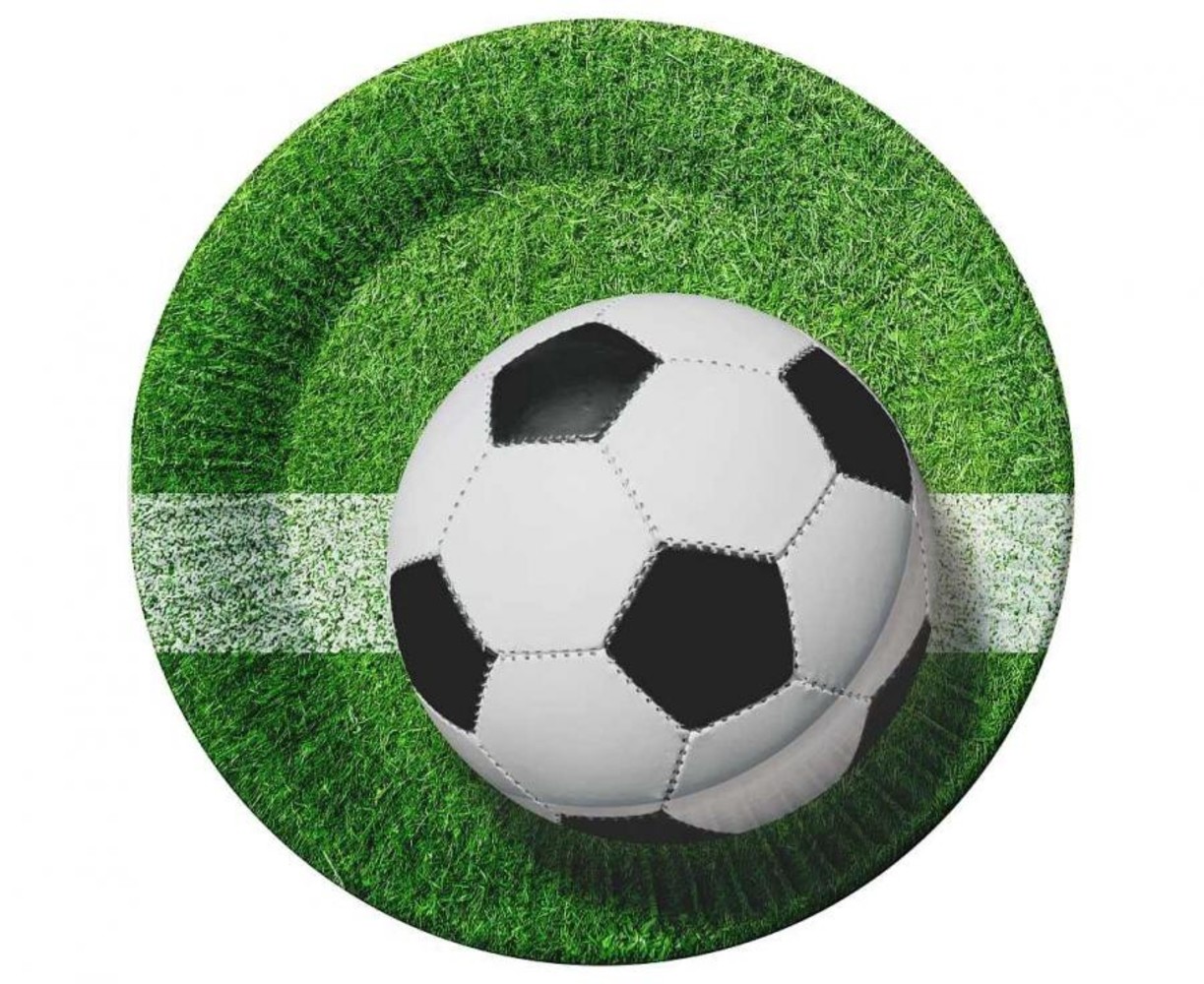 Godan Voetbal Party Borden 18cm | 6 stuks Godan Voetbal Party Borden 18cm | 6 stuks