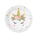 Godan Baby Unicorn Plates Gold 18cm | 6 pieces