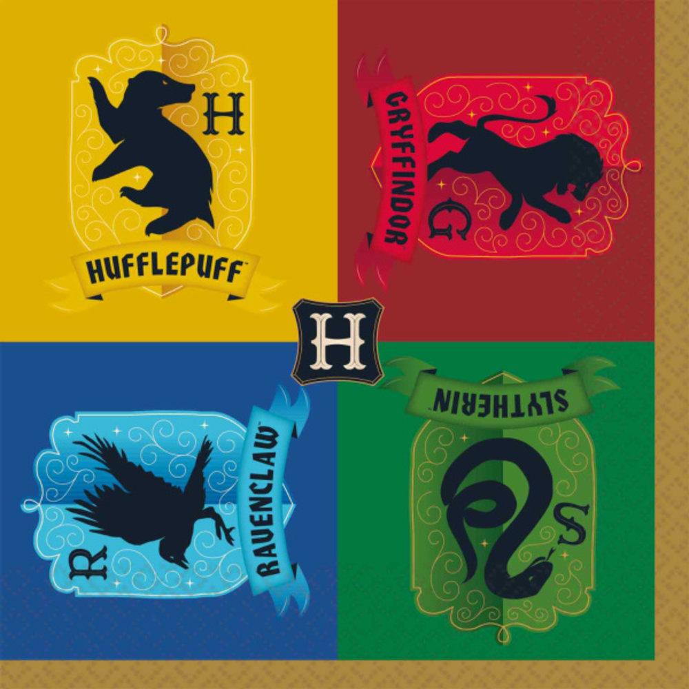Amscan Harry Potter Servetten  33x33cm | 16 stuks Amscan Harry Potter Servetten  33x33cm | 16 stuks