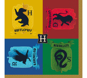 Amscan Harry Potter Servetten 33x33cm | 16 stuks Amscan Harry Potter Servetten 33x33cm | 16 stuks