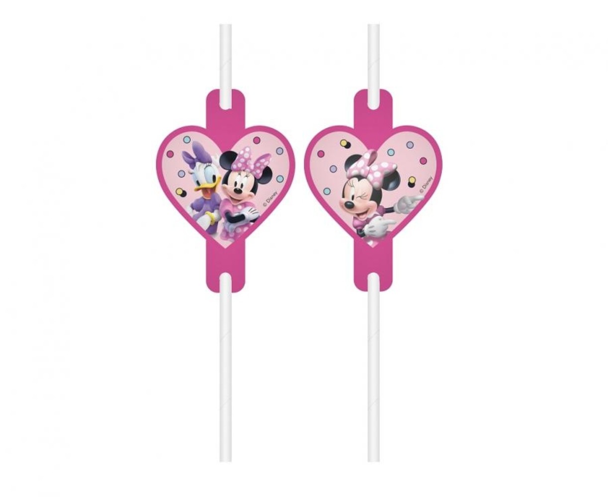 Procos Party Minnie Mouse Junior Straws | 4 pieces