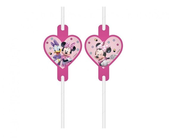 Procos Party Minnie Mouse Junior-Strohhalme | 4 Stück