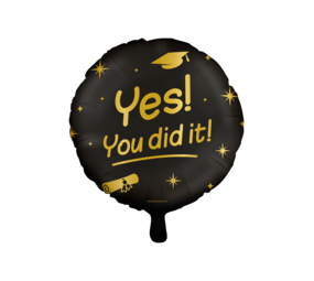 Paper Dreams Geslaagd Helium Ballon Yes! You did it! Classy 45cm | per stuk