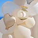 Ginger Ray Ballonbogen-Set Weiß, Elfenbein, Grau, Taupe | 70 Ballons & 5 Ringe
