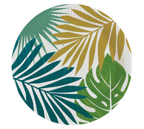 Amscan Key West Plates 23cm | 8 pieces