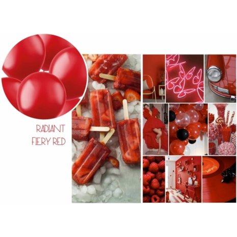 Folat Rote Metallic-Luftballons, 33 cm | 10 Stück