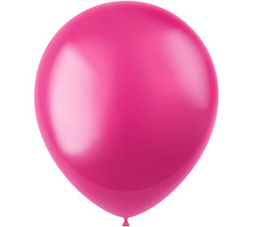 Folat Fuchsia-pinke Metallic-Luftballons, 33 cm | 10 Stück
