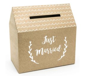 Ginger Ray Just Married Envelopes Box | 30x30x16.5 cm