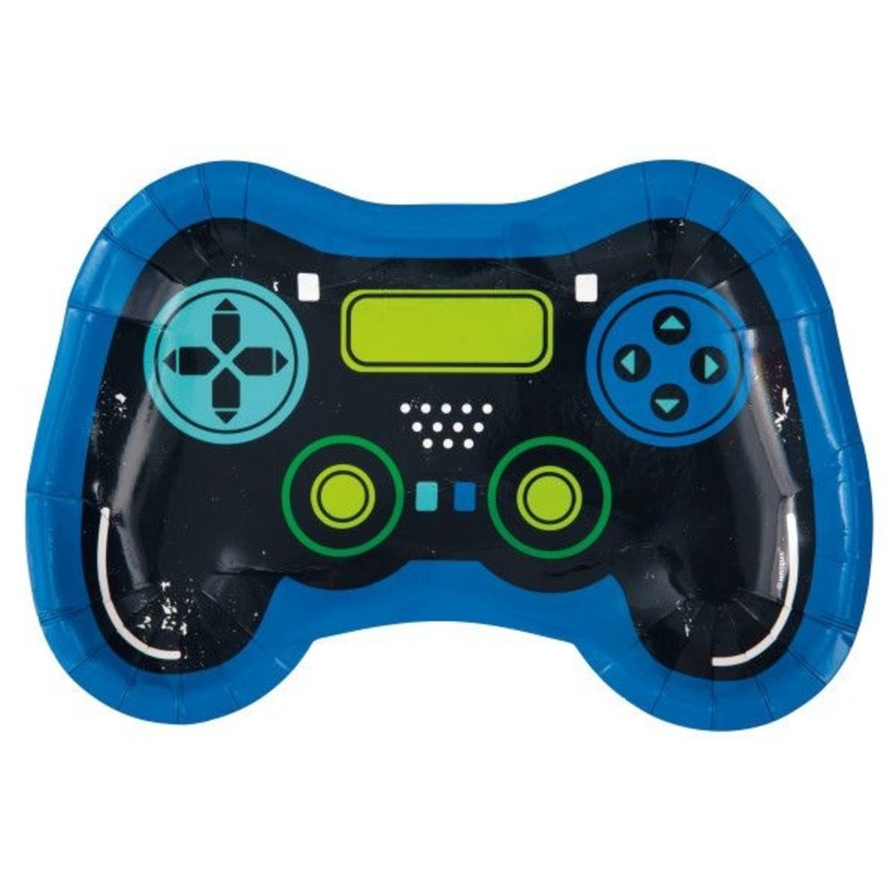 Unique Party Gamer Verjaardag Borden 22cm | 8 stuks Unique Party Gamer Verjaardag Borden 22cm | 8 stuks