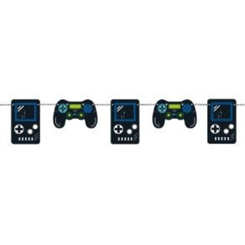 Unique Party Gamer Birthday Garland | 2.13 m Unique Party Gamer Birthday Garland | 2.13 m