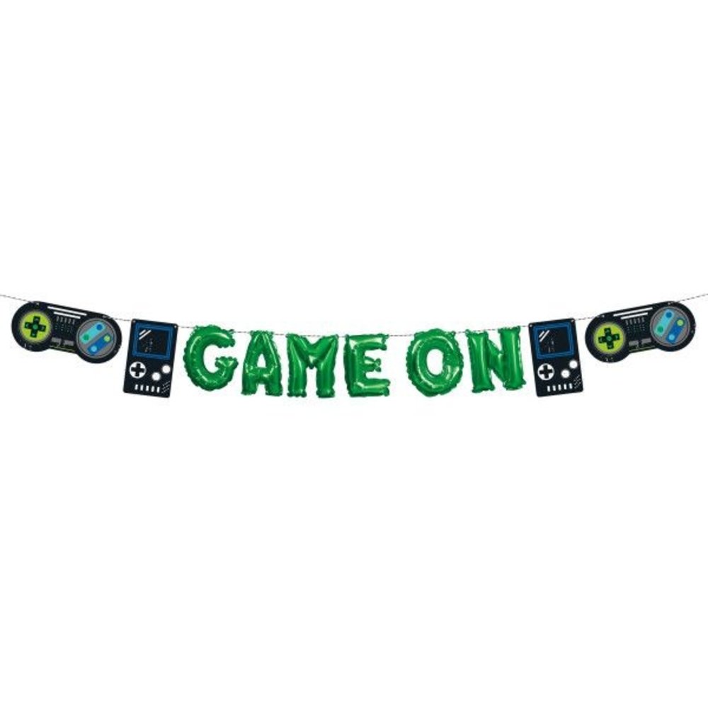 Unique Party Guirlande de ballons d'anniversaire pour gamers | 3,65 m Unique Party Guirlande de ballons d'anniversaire pour gamers | 3,65 m