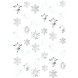 Amscan Décoration suspendue Flocons de neige 213 cm | 6 pièces