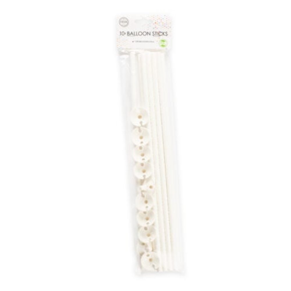 WeFiesta Balloon sticks with paper cups | per 10 pieces WeFiesta Balloon sticks with paper cups | per 10 pieces
