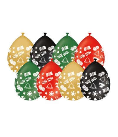 Paper Dreams Casino Thema Ballonnen | 8 stuks