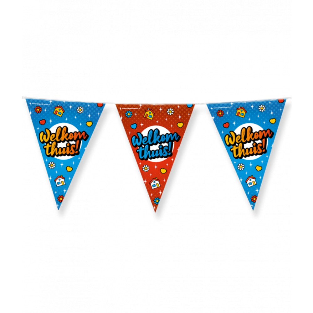 Paper Dreams Welcome Home Cartoon Bunting 10m | per piece