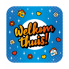 Paper Dreams Welcome Home Cartoon Door Sign | 50x50cm Paper Dreams Welcome Home Cartoon Door Sign | 50x50cm