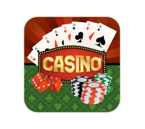 Paper Dreams Casino Theme Door Sign | 50x50cm