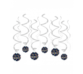 Paper Dreams Hip Hip Hooray Swirl 70cm | 6 stuks Paper Dreams Hip Hip Hooray Swirl 70cm | 6 stuks