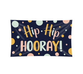 Paper Dreams Hip Hip Hooray XXL Gevelvlag | 90x150cm Paper Dreams Hip Hip Hooray XXL Gevelvlag | 90x150cm