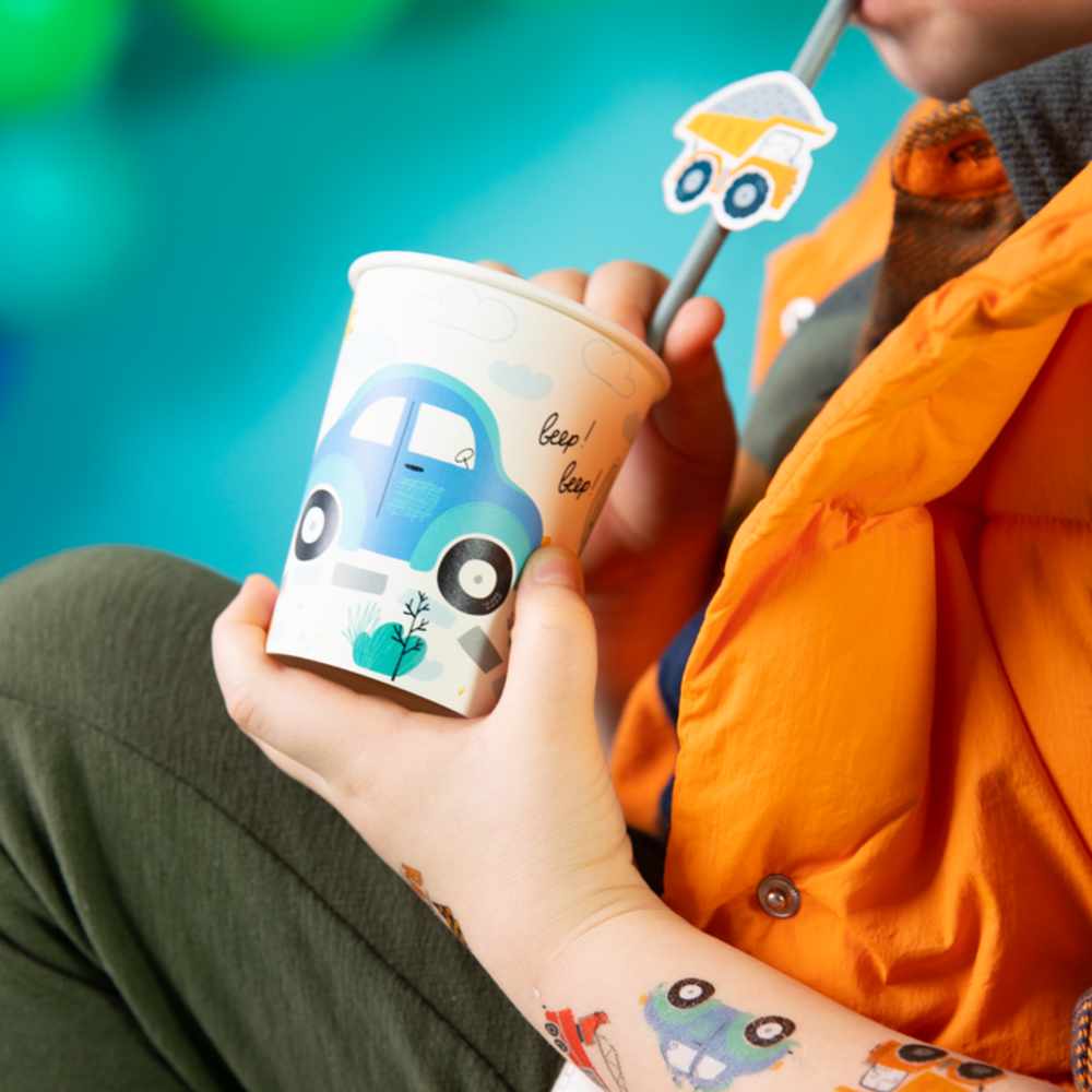 Tuf-Tuf Vehicle Cups 220ml | 6 pieces