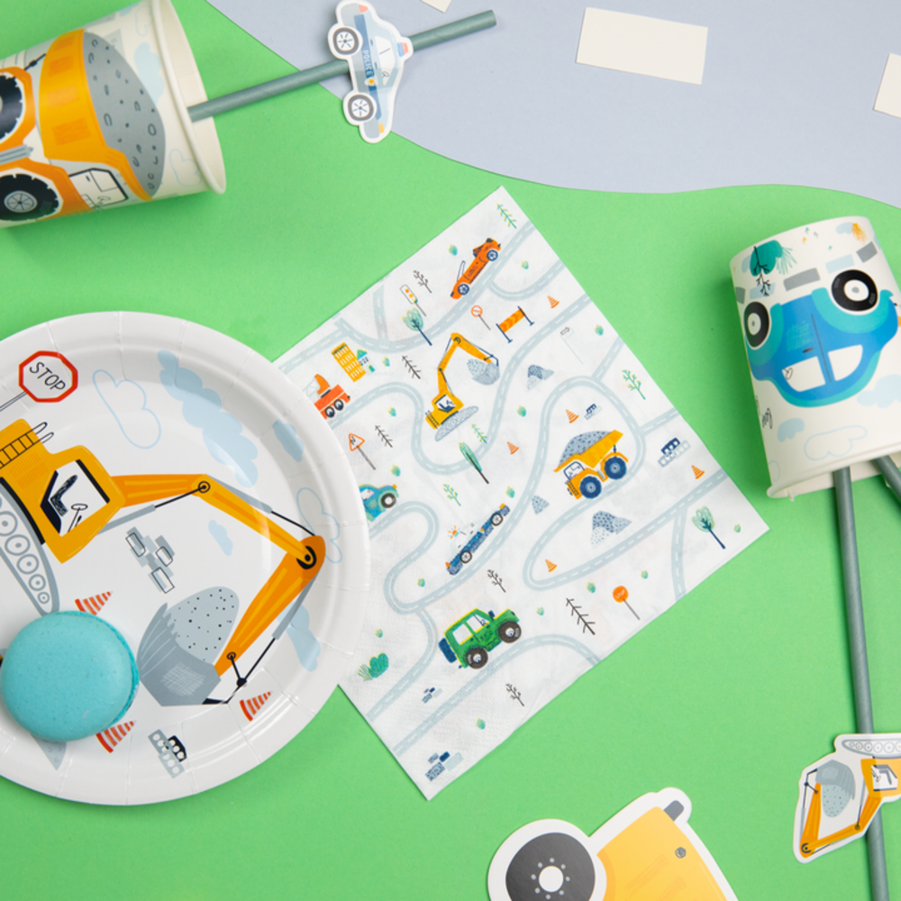 Tuf-Tuf Fahrzeug-Servietten 33x33cm | 10 Stück