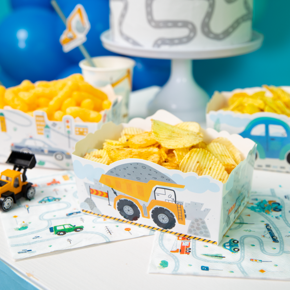 Tuf-Tuf Vehicle Snack Trays 15x6cm | 3 pieces