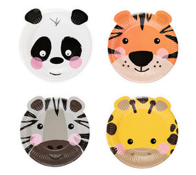 Tuf-Tuf Party Animal Borden 18cm | 4  stuks Tuf-Tuf Party Animal Borden 18cm | 4  stuks