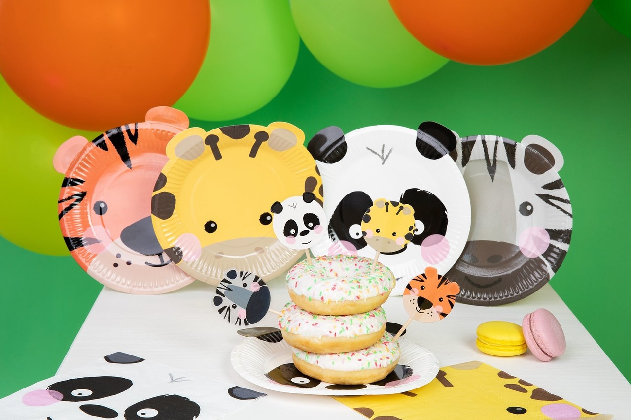 Tuf-Tuf Party Animal Borden 18cm | 4  stuks Tuf-Tuf Party Animal Borden 18cm | 4  stuks