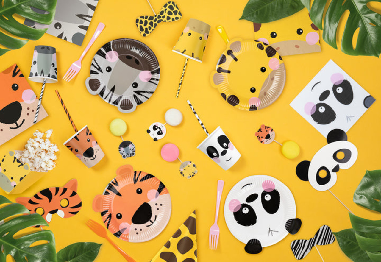 Tuf-Tuf Serviettes de table Party Animal 33x33cm | 20 pièces
