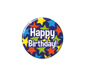 Paper Dreams Bouton de dessin animé Joyeux anniversaire