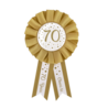 Paper Dreams Leeftijden Rozet 70 jaar Wit/ Goud 14cm | per stuk Paper Dreams Leeftijden Rozet 70 jaar Wit/ Goud 14cm | per stuk