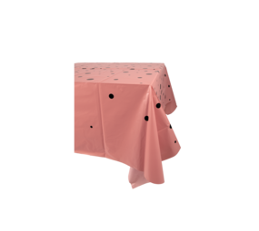 Paper Dreams Tafelkleed Rosé Goud met Zwarte Stippen 137x274cm | per stuk Paper Dreams Tafelkleed Rosé Goud met Zwarte Stippen 137x274cm | per stuk