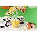 Tuf-Tuf Party-Popcornbecher mit Tiermotiven | 4 Stück