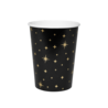 Paper Dreams Mug noir à étoiles dorées | Lot de 8 Paper Dreams Mug noir à étoiles dorées | Lot de 8