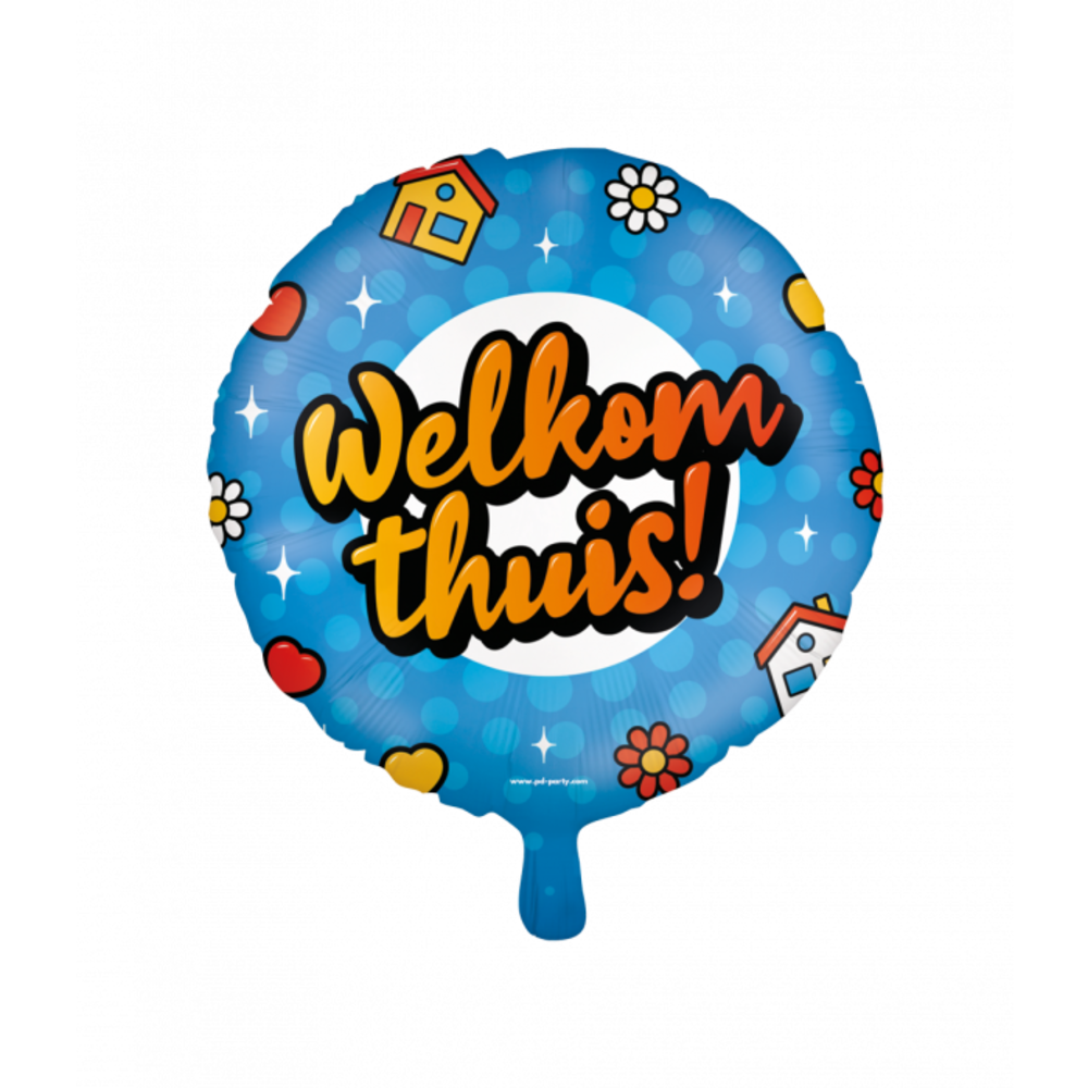 Paper Dreams Ballon gonflable à l'hélium « Bienvenue à la maison » (dessin animé) 46 cm | à l'unité