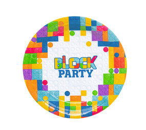 Tuf-Tuf Assiettes Block Party 18 cm | 6 pièces