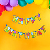 Tuf-Tuf Block Party Letter Garland Happy Birthday 200cm | per piece Tuf-Tuf Block Party Letter Garland Happy Birthday 200cm | per piece