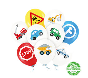 Tuf-Tuf Vehicle Balloons | 9 pieces